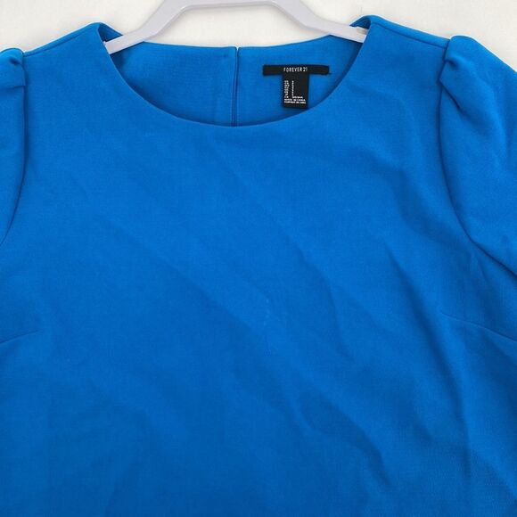 Forever 21 Womens Round Neck Short Sleeve Keyhole Back Pullover Blouse Small - Picture 8 of 8